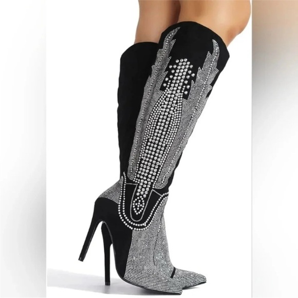 Knee High Cowboy Boots Women - Western Cowgirl Boots for Women  SIZE 7 only. - Picture 1 of 4